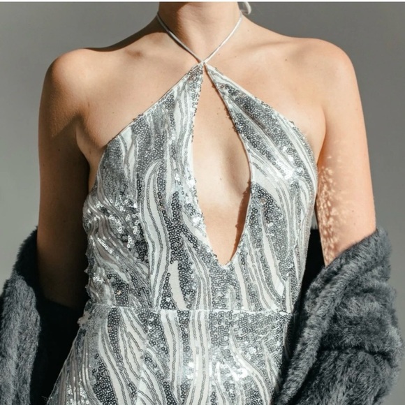 Sequin Halter Dress - Picture 4 of 14